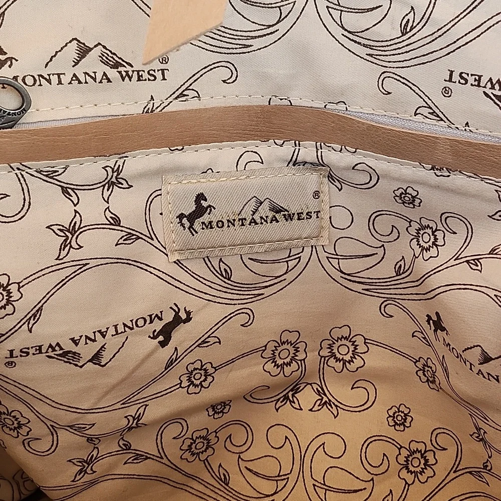 MONTANA WEST CANVAS/LEATHER TOTE - Picture 6 of 12